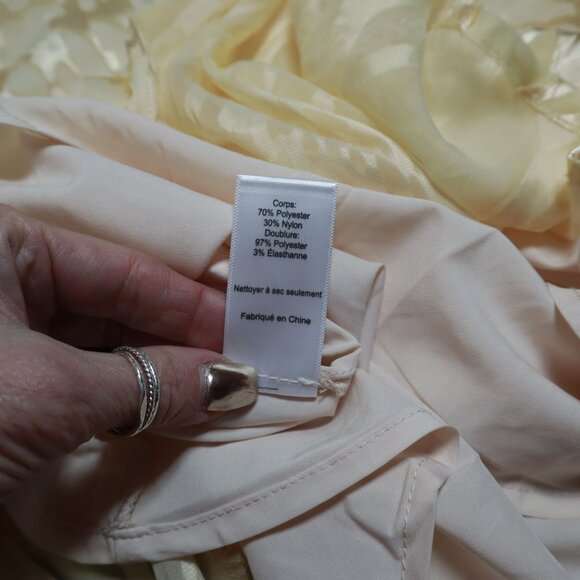 ASTR The Label Animal Print Slip Dress Women XS Yellow Fairy Party Event Holiday - Picture 15 of 16